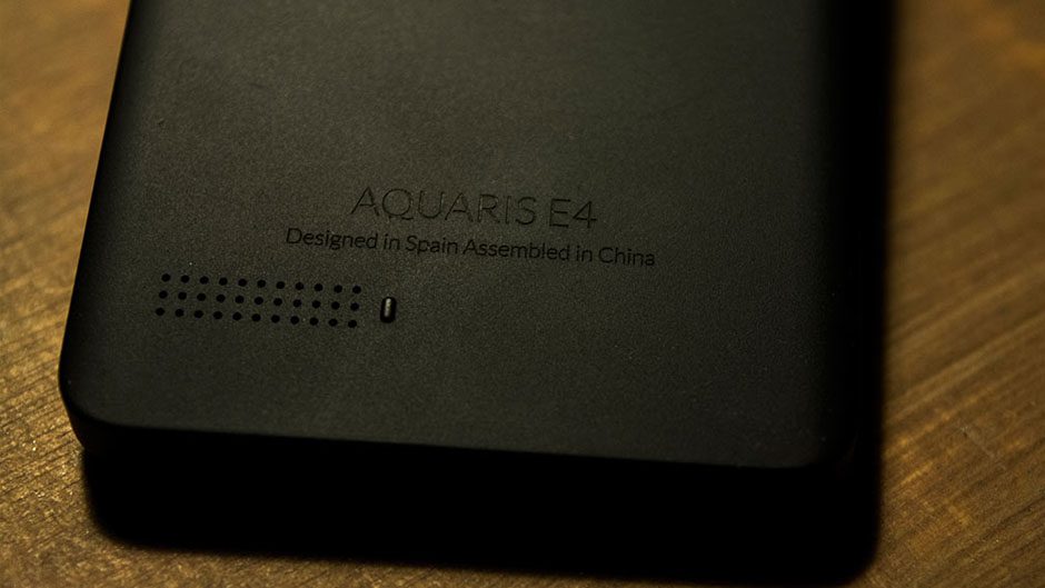 Bq Aquaris E4 altavoces