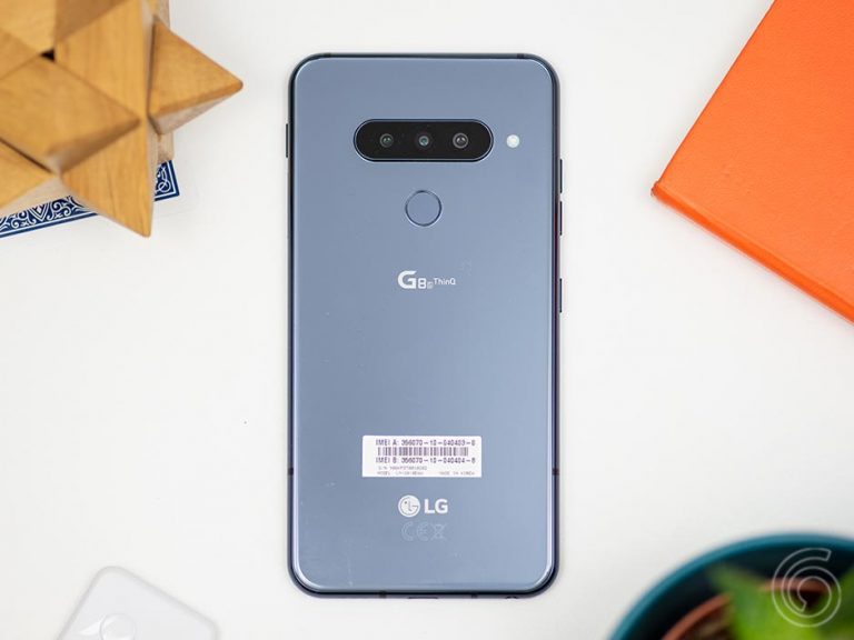 Custodia Flip Shantime In Tessuto Oxford E Pelle PU Per LG G8s ThinQ - Portafoglio Con Tasche E Chiusura Magnetica, Nero