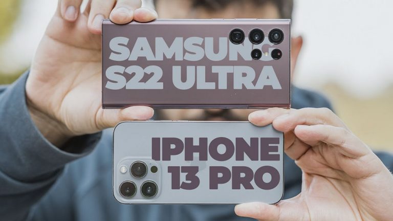 Samsung Galaxy S22 Ultra vs iPhone 13 Pro Max Vídeo